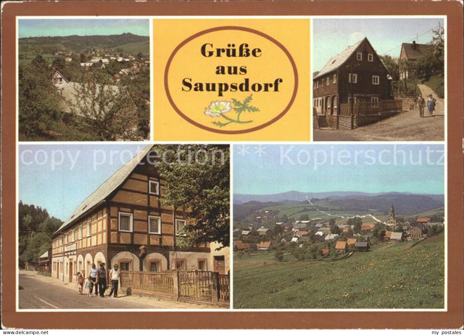 72312428 Saupsdorf Teilansicht Umgebindehaeuser Gaststaette Raeumichtmuehle Pano - Kirnitzschtal