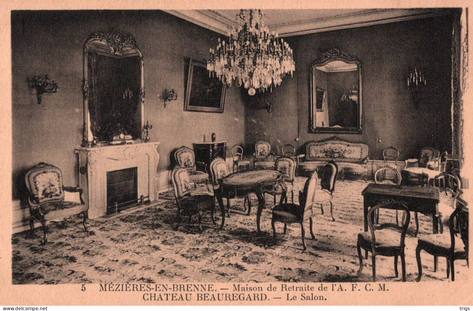 Mézières En Brenne - Château Beauregard (Maison De Retraite De L'A. F. C. M.), Le Salon - Le Blanc