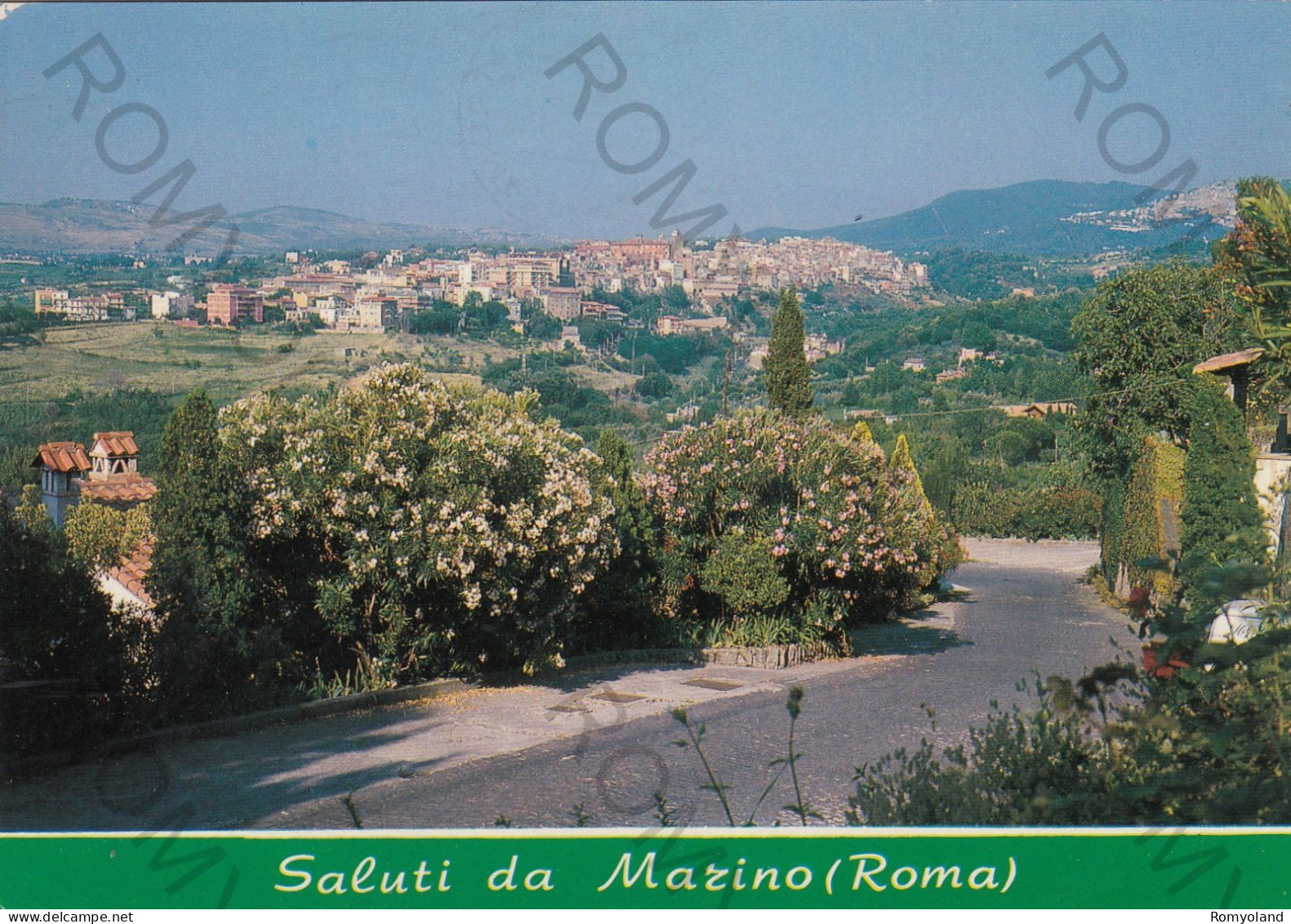 CARTOLINA  C3 MARINO,ROMA,LAZIO-PANORAMA DA SUD-STORIA,MEMORIA,CULTURA,RELIGIONE,BELLA ITALIA,VIAGGIATA 1990 - Multi-vues, Vues Panoramiques