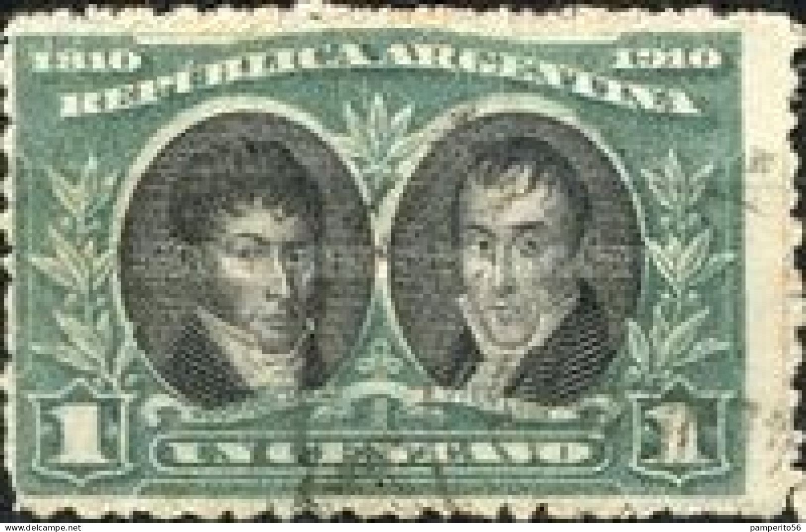 ARGENTINA - AÑO 1910 - Centenario De La Revolución De Mayo De 1.810 - 1.910 - Peña Y Vieytes - Gebraucht