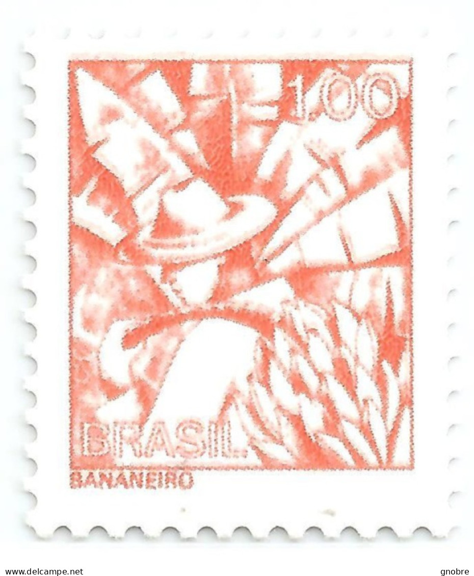 BRAZIL ERROR VARIETY BANANEIRO 1976 COLOR TEST ORANGE - Ungebraucht