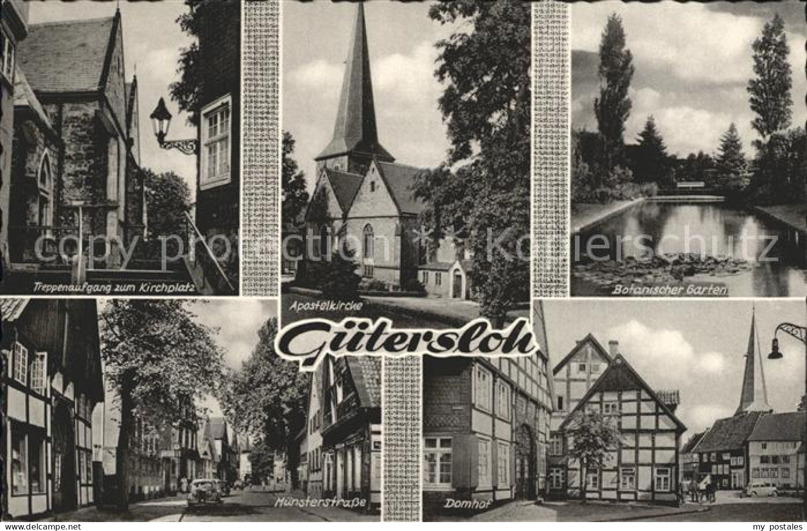 72311626 Guetersloh Treppenaufgang Zum Kirchplatz Apostelkirche Botanischer Gart - Gütersloh