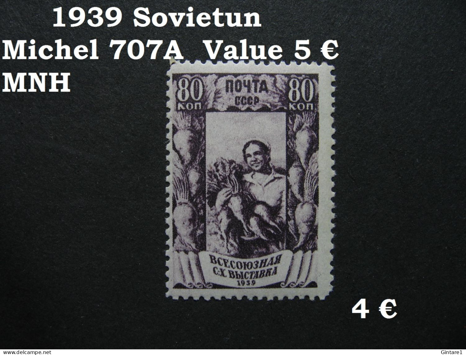 Russia Soviet 1939, Russland Soviet 1939, Russie Soviet 1939, Michel 707A, Mi 707A, MNH   [09] - Unused Stamps