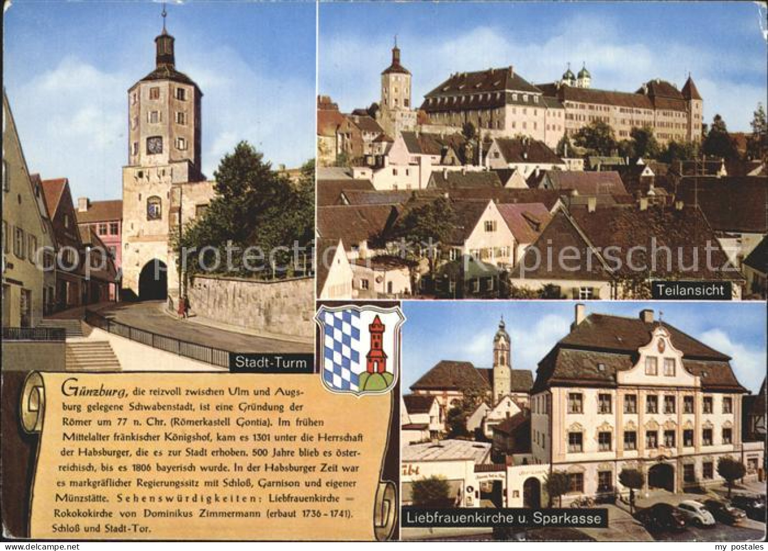 72311576 Guenzburg Teilansicht Liebfrauenkirche Stadtturm Guenzburg - Guenzburg