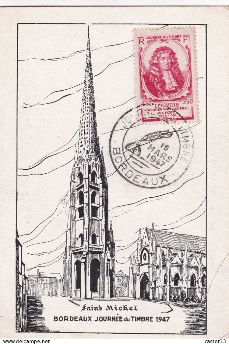 Journée Du Timbre 1947,Saint Michel, Bordeaux - Tag Der Briefmarke