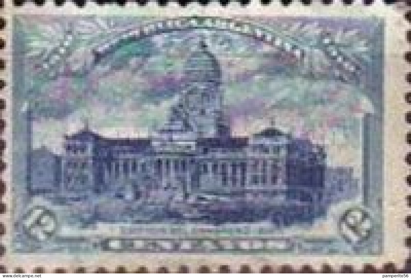 ARGENTINA - AÑO 1910 - Centenario De La Revolución De Mayo De 1.810 - 1.910 - Palacio Del Congreso - Oblitérés