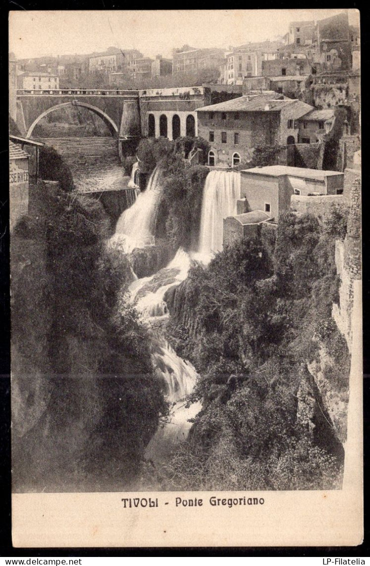 Italy - 1911 - Tivoli - Ponte Gregoriano - Tivoli