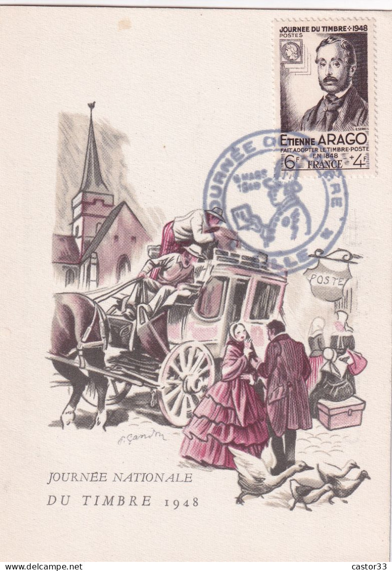 Journée Du Timbre 1948, Etienne Arago - Giornata Del Francobollo