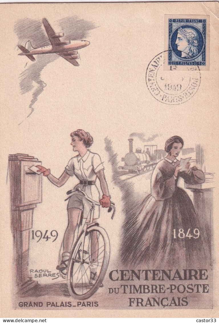 Journée Du Timbre 1949, Centenaire Du Timbre-poste Français - Tag Der Briefmarke