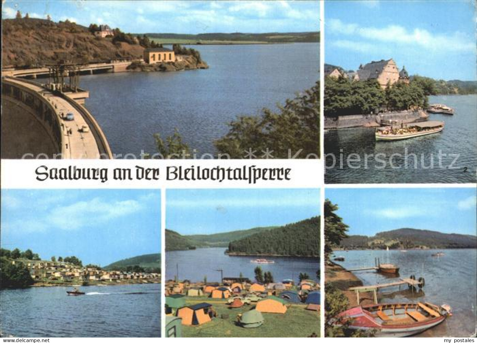 72310734 Bleilochtalsperre Saalburg Camping Staumauer Bleilochtalsperre - Schleiz