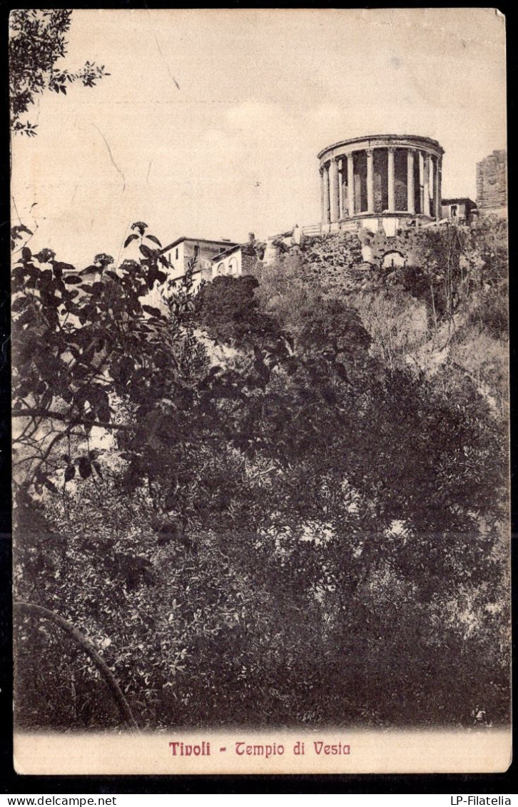 Italy - 1918 - Tivoli - Tempio Di Vesta - Tivoli