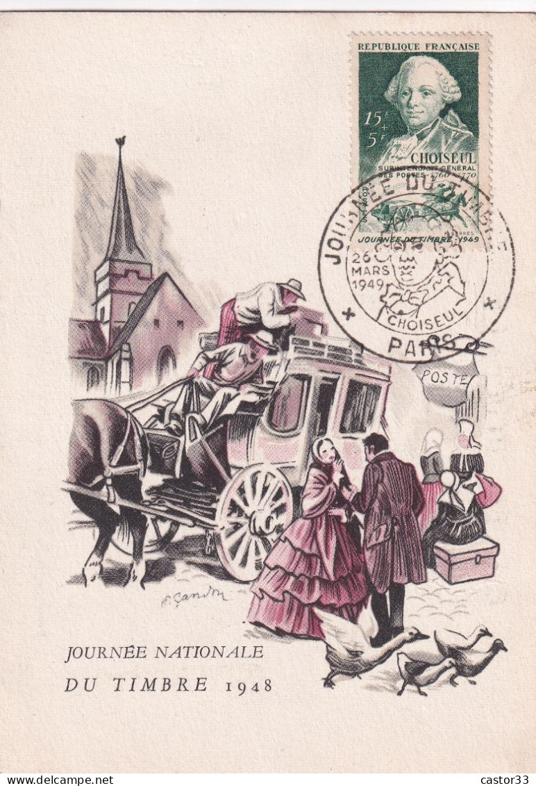 Journée Du Timbre 1948/1949, Choiseul - Tag Der Briefmarke