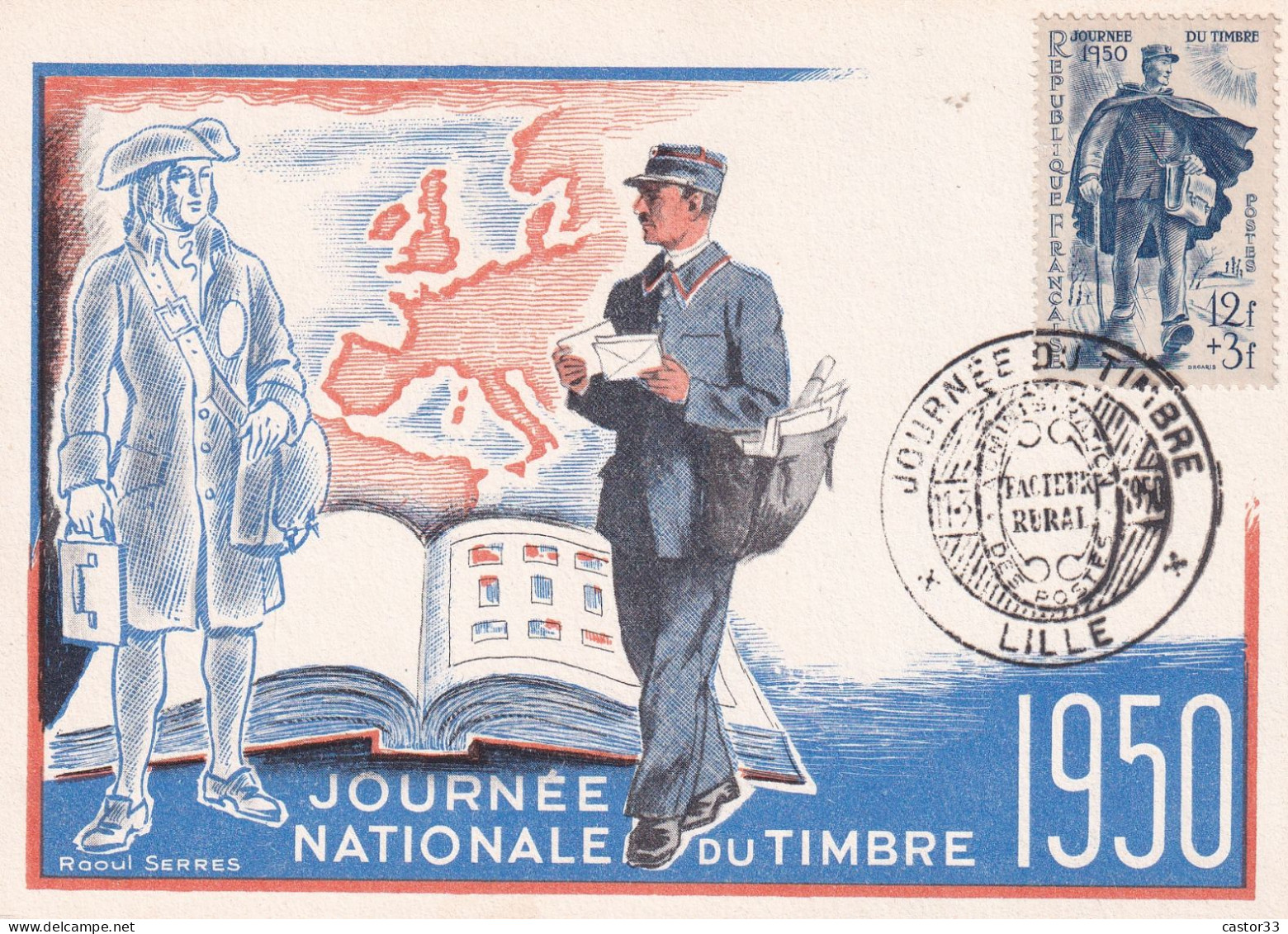 Journée Du Timbre 1950 - Tag Der Briefmarke