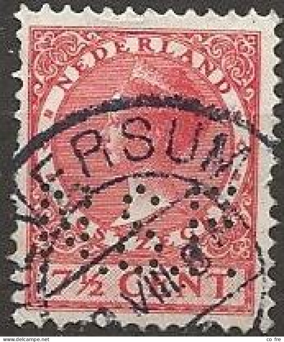 Pays-Bas N°209 Perforé N.S.F. (ref.2) - Used Stamps