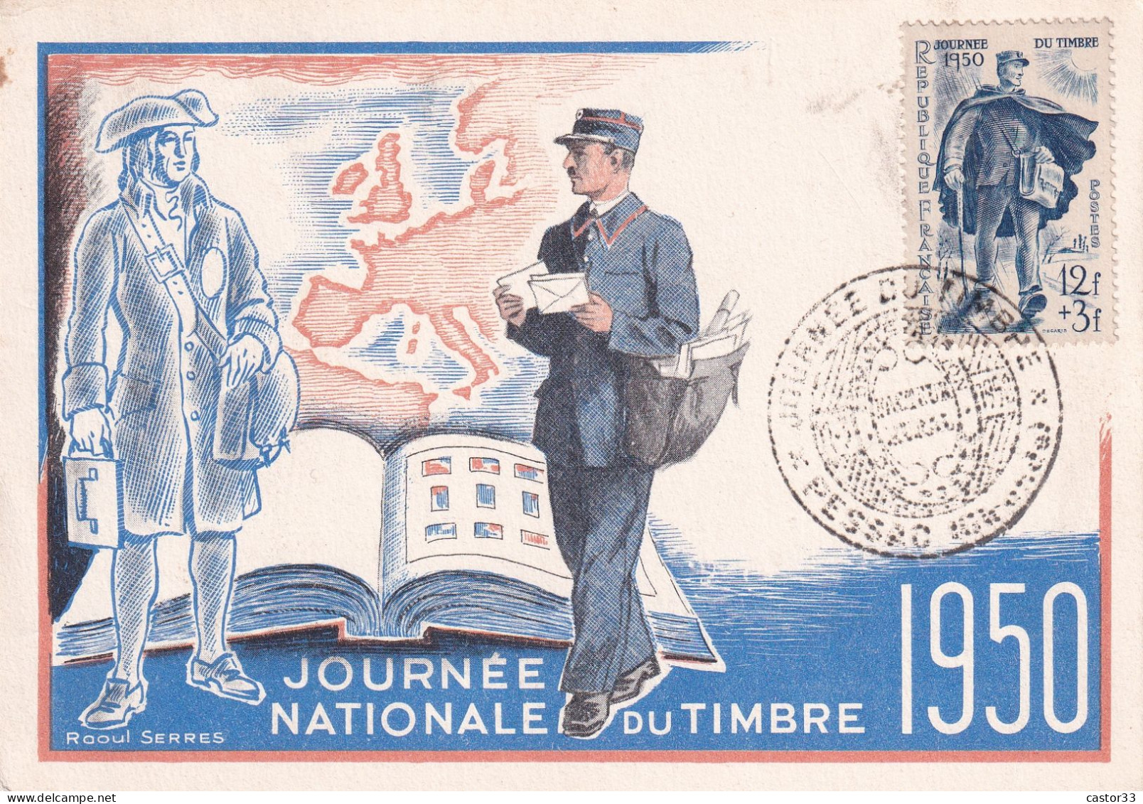 Journée Du Timbre 1950 - Tag Der Briefmarke