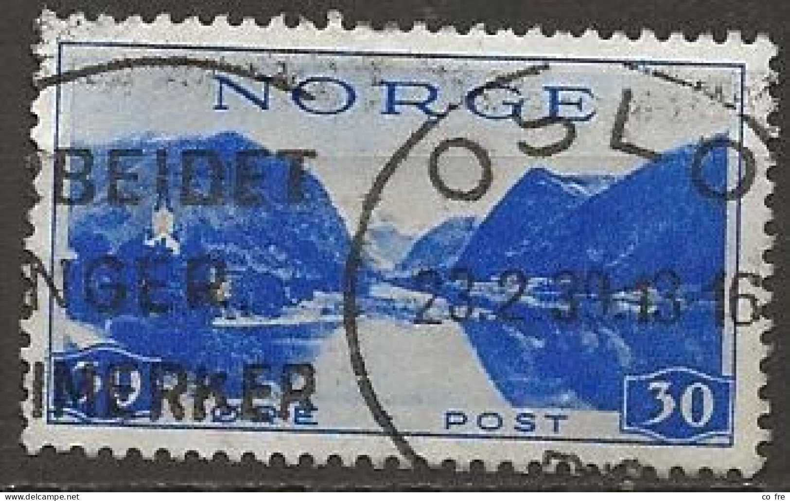 Norvège N°189 Avec Filigrane (ref.2) - Oblitérés