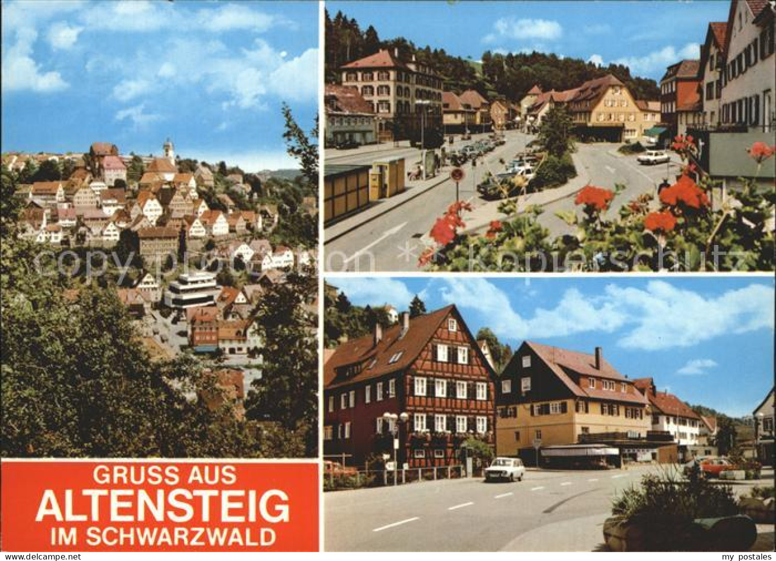 72310479 Altensteig Schwarzwald Total Ortsansicht Strassenpartie Altensteig - Altensteig