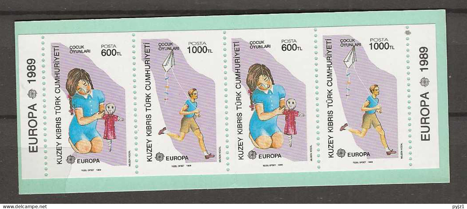 1989 MNH Cept Cyprus Turkish, Booklet Postfris** - 1989