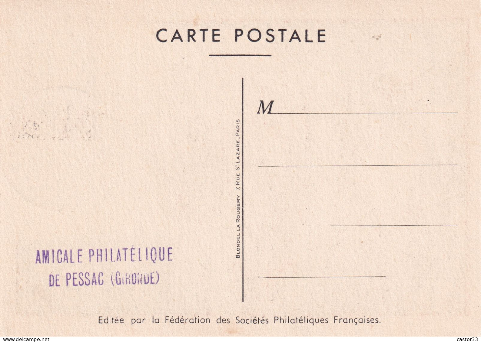 Journée Nationale Du Timbre 1951 - Tag Der Briefmarke