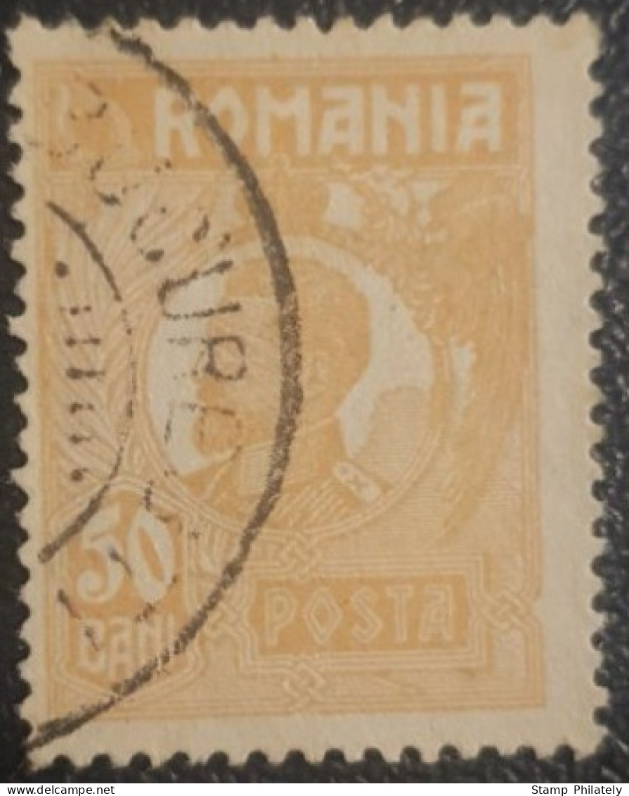 Romania 50B Used Postmark Stamp King Ferdinand - Gebraucht