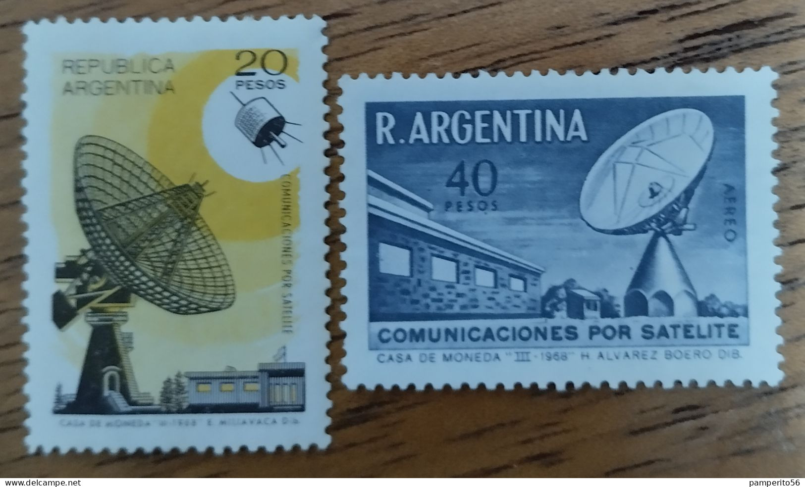 ARGENTINA - AÑO 1969 - Serie Comunicación Satelital (2v) - MINT - Unused Stamps