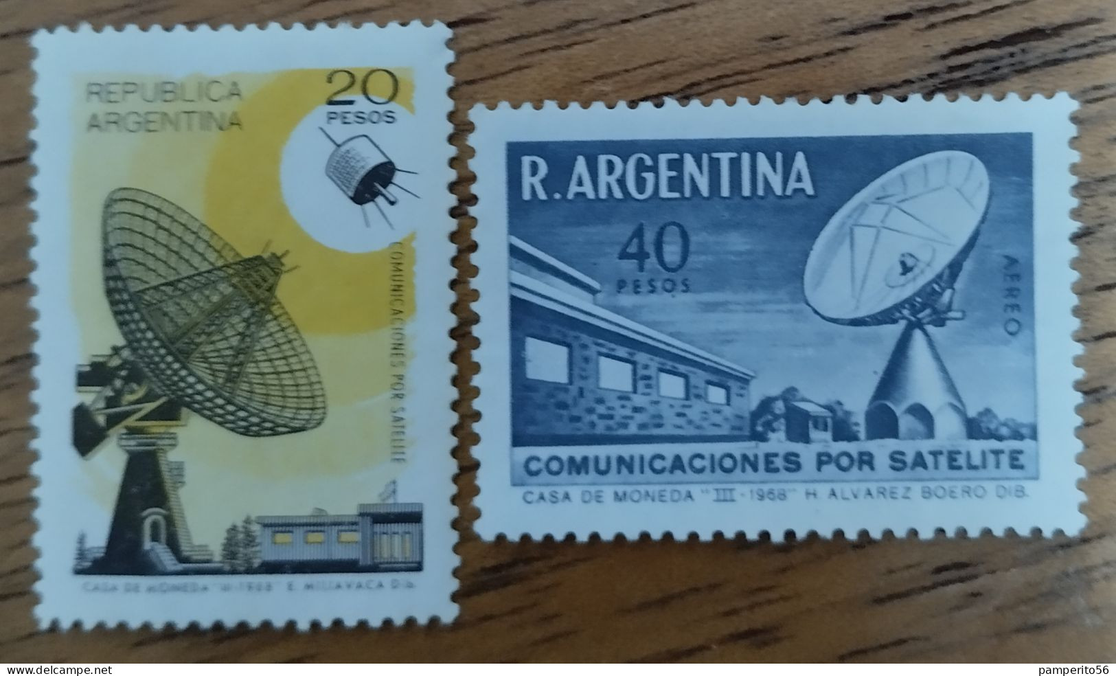 ARGENTINA - AÑO 1969 - Serie Comunicación Satelital (2v) - MINT - Ungebraucht
