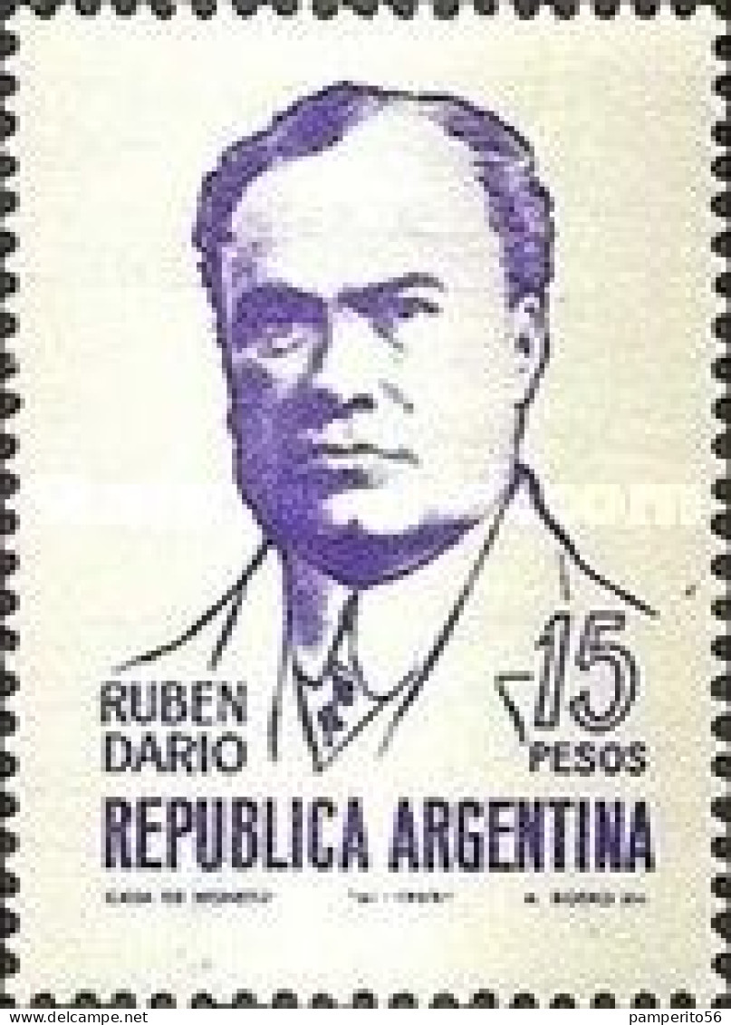 ARGENTINA - AÑO 1965 - 50º Aniversario De La Muerte Del Poeta Nicaragüense Rubén Darío, 1.867 - 1.916 - Gebruikt