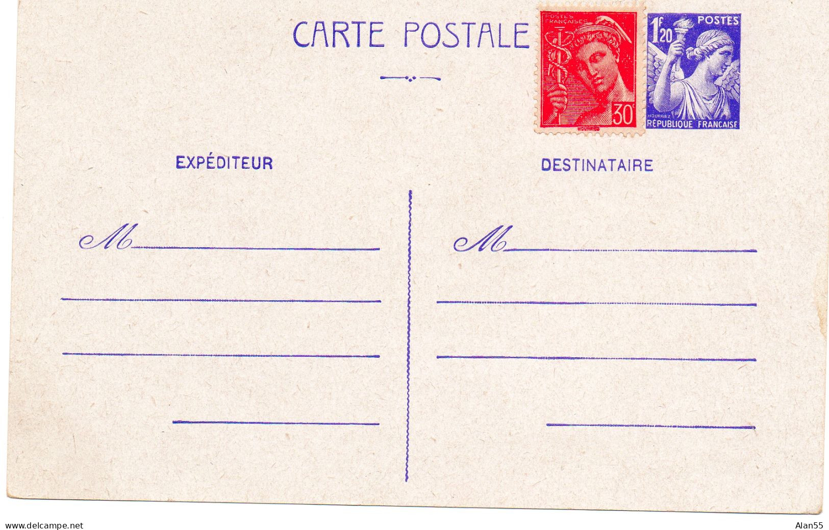 FRANCE.1941-1942. ONZE (11)  ENTIERS POSTAUX.  TYPES IRIS ET PETAIN. - Colecciones & Series: PAP