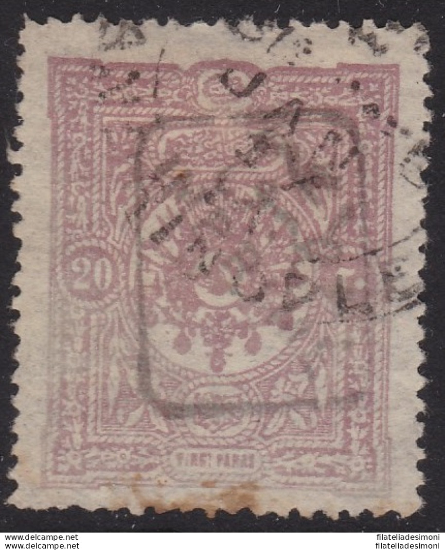 1892 Turchia - Stampe N. 8  20pa. Rosa  USATO - Sonstige & Ohne Zuordnung