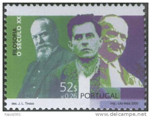 Edmund Husserl, Ludwig Wittgenstein, Martin Heidegger Philosopher,Ontology  Metaphysics  Epistemology MNH Portugal - Physics