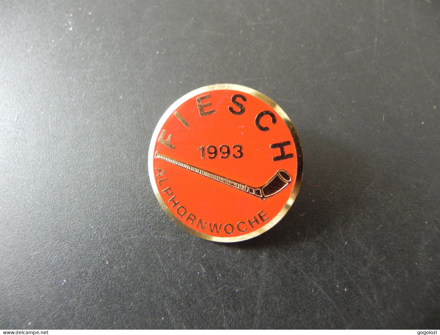 Old Badge Schweiz Suisse Svizzera Switzerland - Alphornwoche Fiesch 1993 - Sin Clasificación