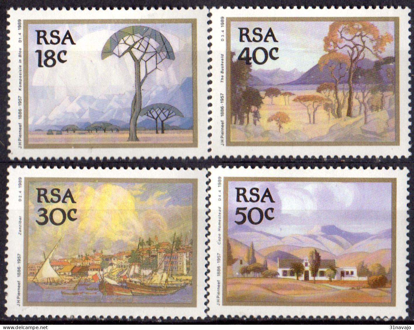 AFRIQUE DU SUD - Tableaux De Jacob Hendrik Pierneef - Unused Stamps