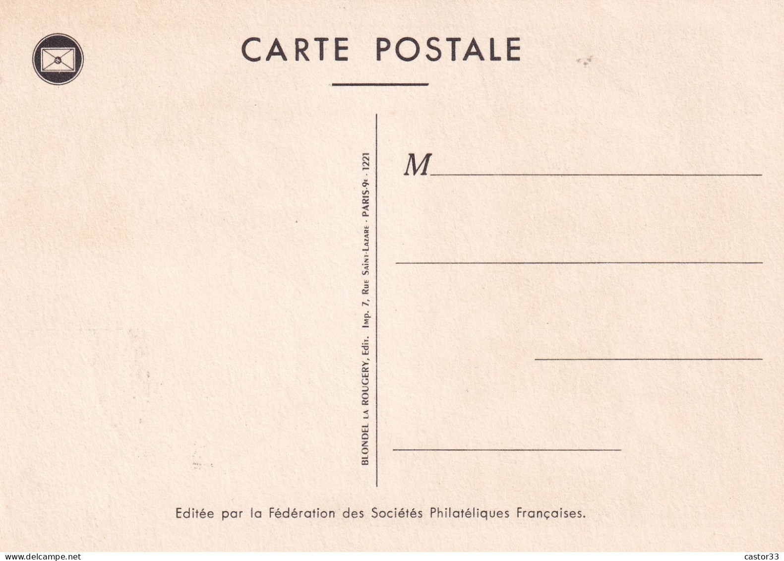 Journée Du Timbre 1956, François De Tassis - Giornata Del Francobollo