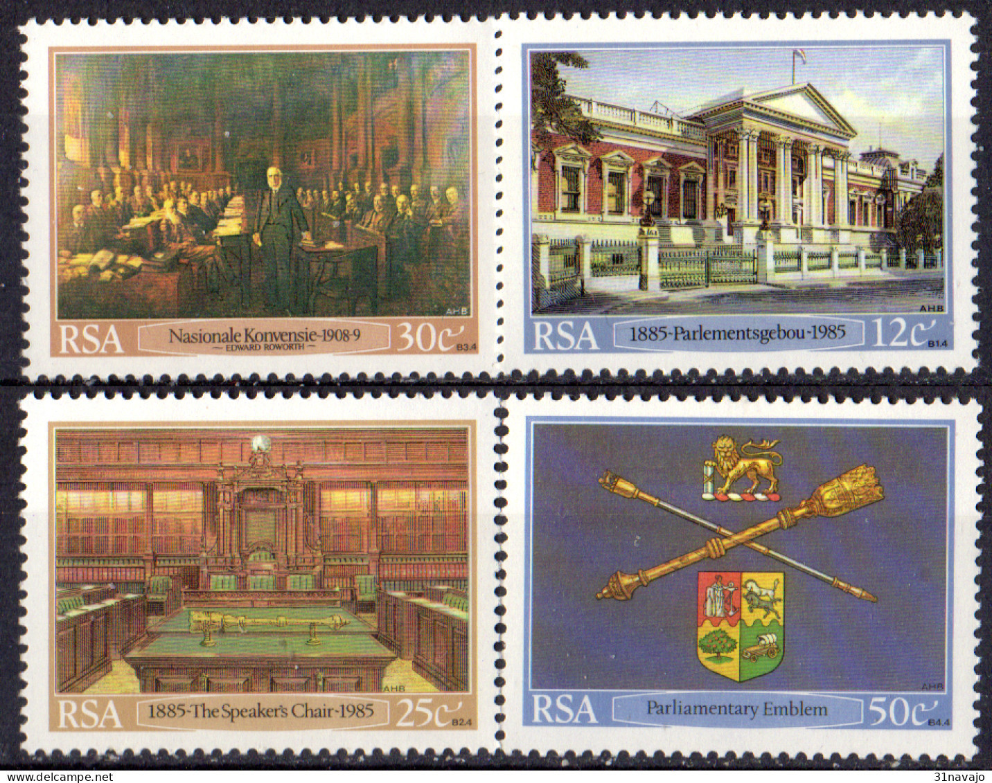 AFRIQUE DU SUD - Centenaire De L'édifice Du Parlement Du Cap - Unused Stamps