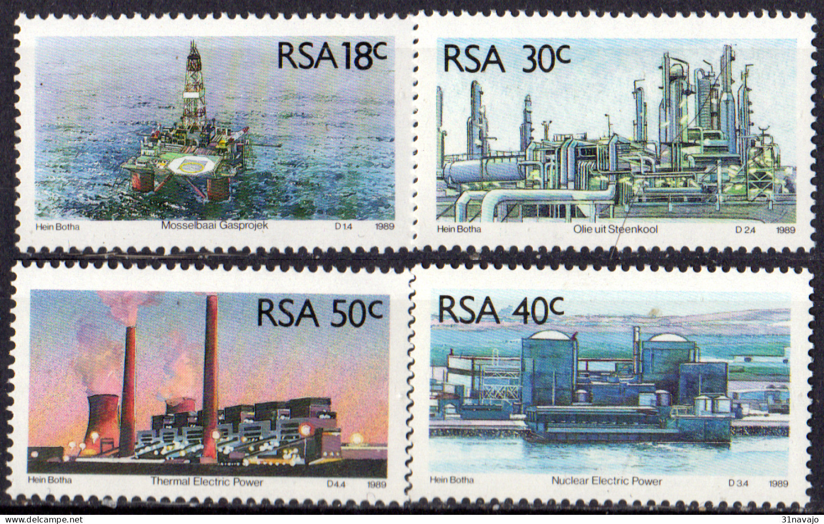 AFRIQUE DU SUD - Sources D'énergie - Unused Stamps