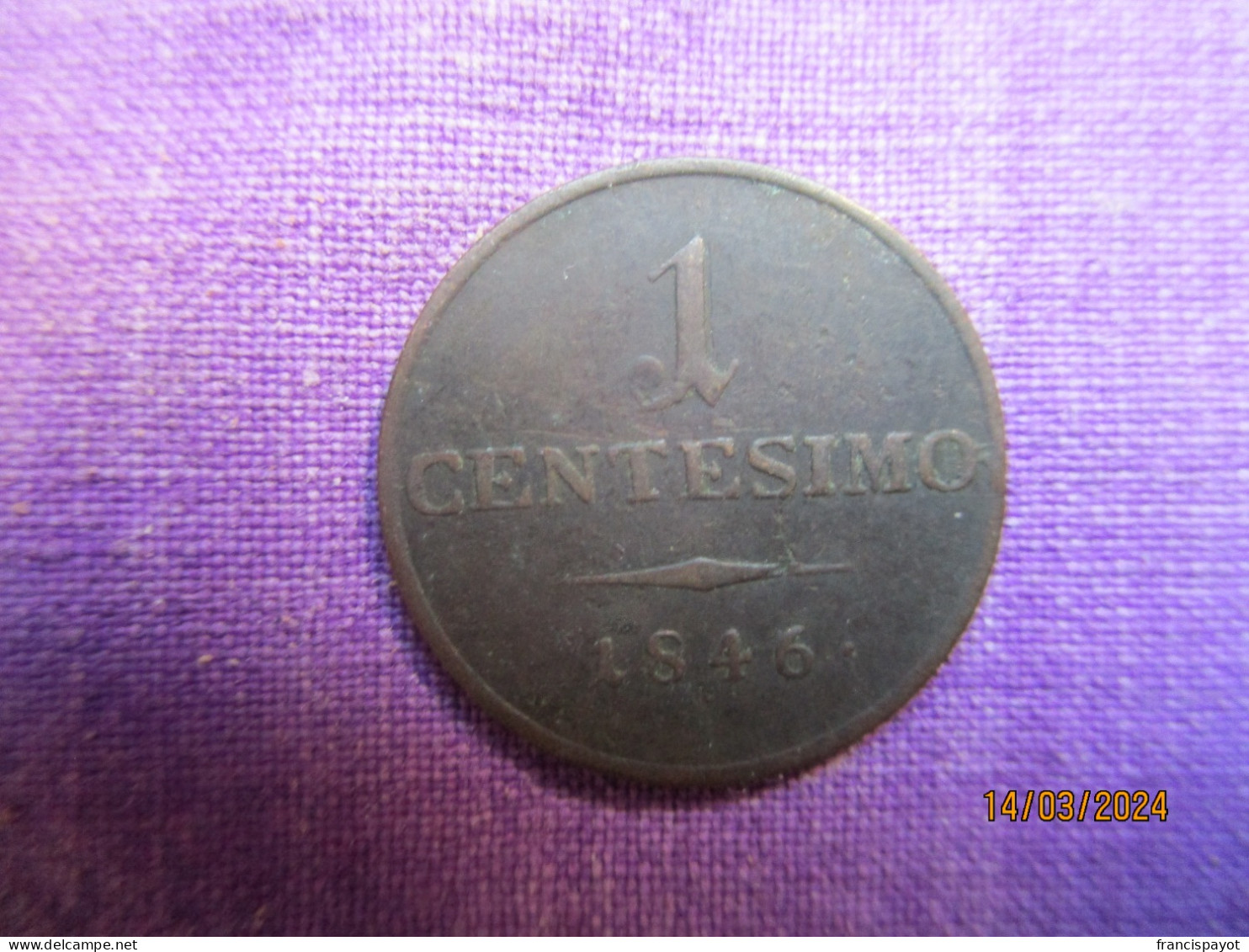 Italy: Lombardia - Venetia 1 Centesimo 1846 M - Lombardo-Veneto