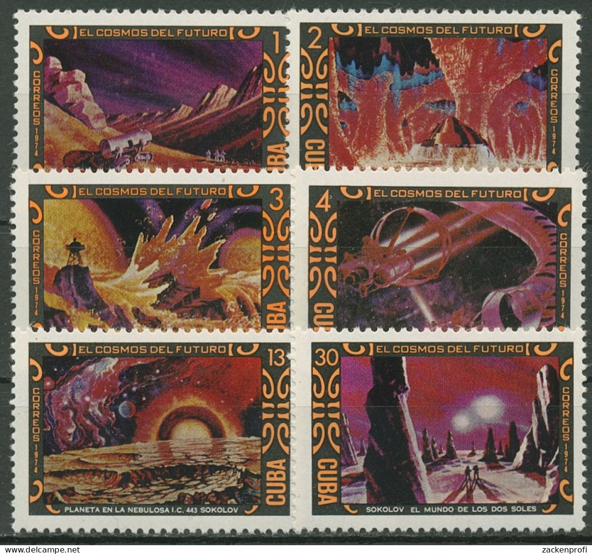 Kuba 1974 Weltraumfahrt 1956/61 Postfrisch - Unused Stamps