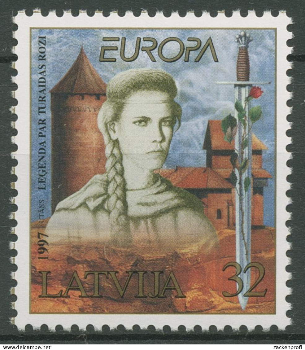 Lettland 1997 Europa CEPT Sagen Legenden "Die Rose Von Treyden" 453 Postfrisch - Lettland