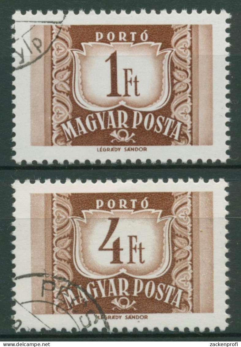Ungarn 1969 Portomarken Ziffern Im Wappenschild P 240/41 Gestempelt - Postage Due