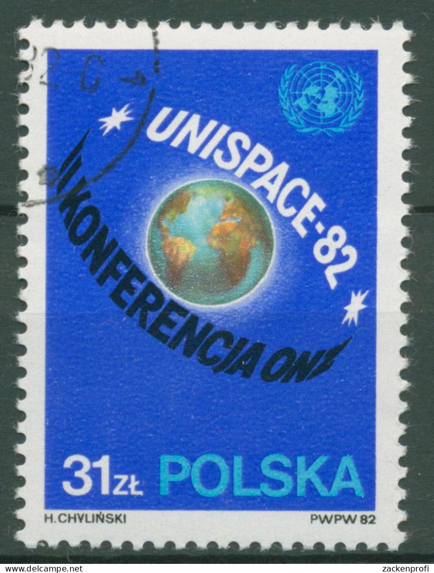 Polen 1982 UNO Erforschung Des Weltraums UNISPACE 2816 Gestempelt - Gebraucht