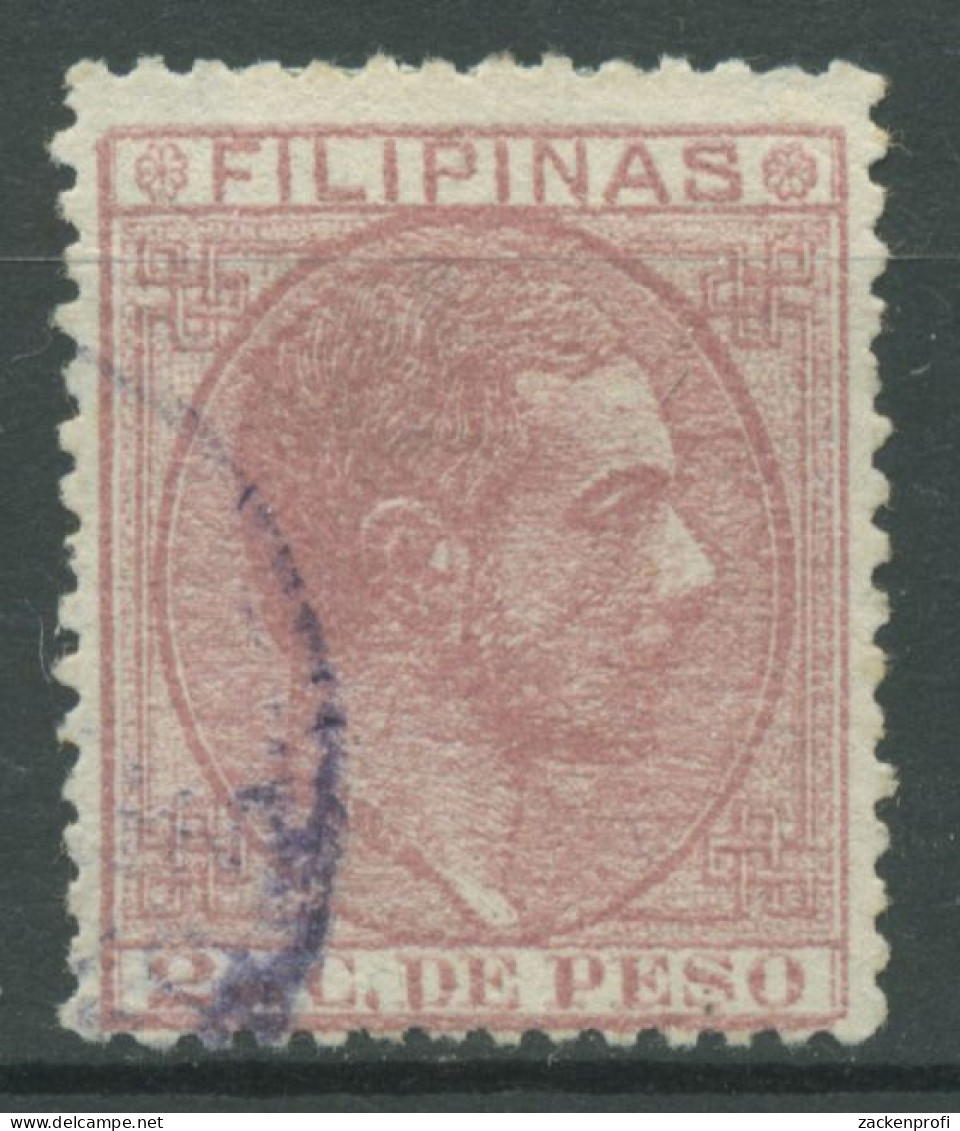 Philippinen 1880 König Alfons XII. Von Spanien 69 Gestempelt - Filipinas