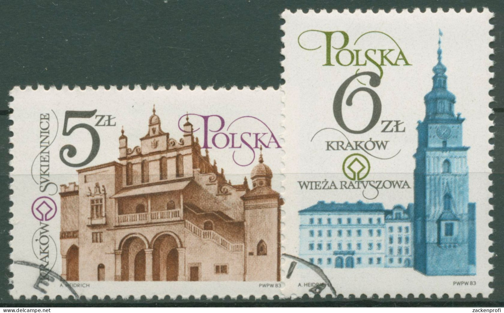 Polen 1983 Krakauer Baudenkmäler 2889/90 Gestempelt - Used Stamps