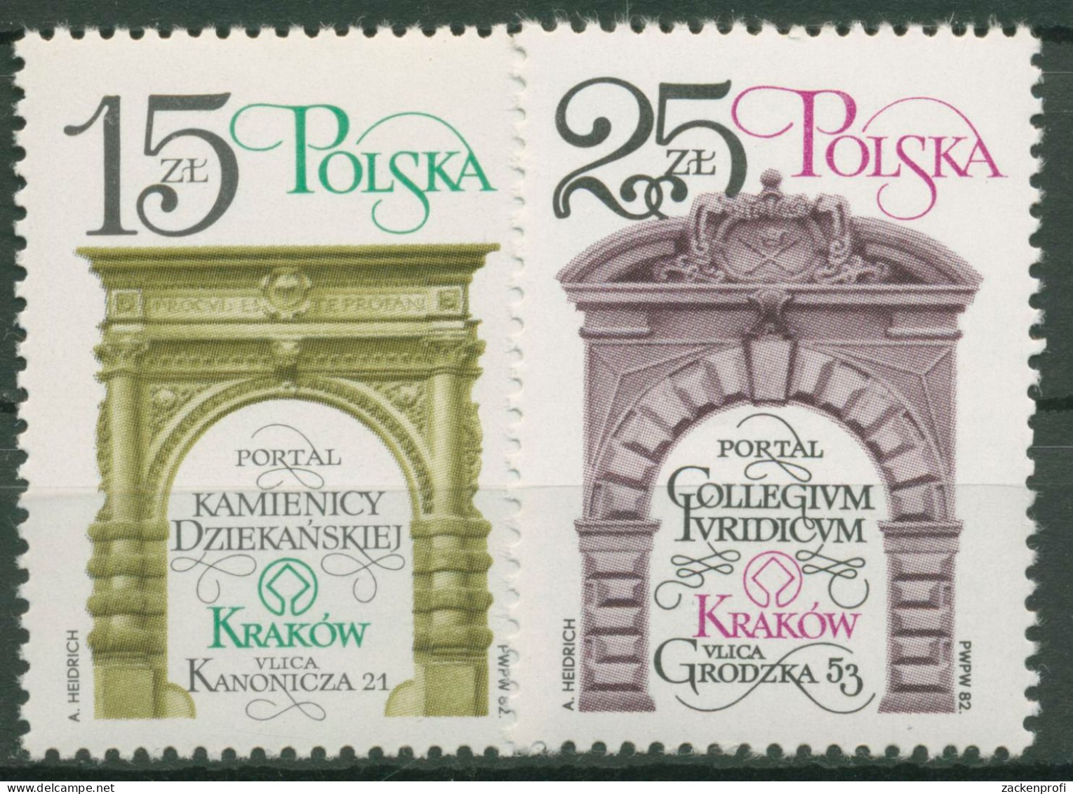 Polen 1982 Krakauer Baudenkmäler 2841/42 Postfrisch - Nuevos