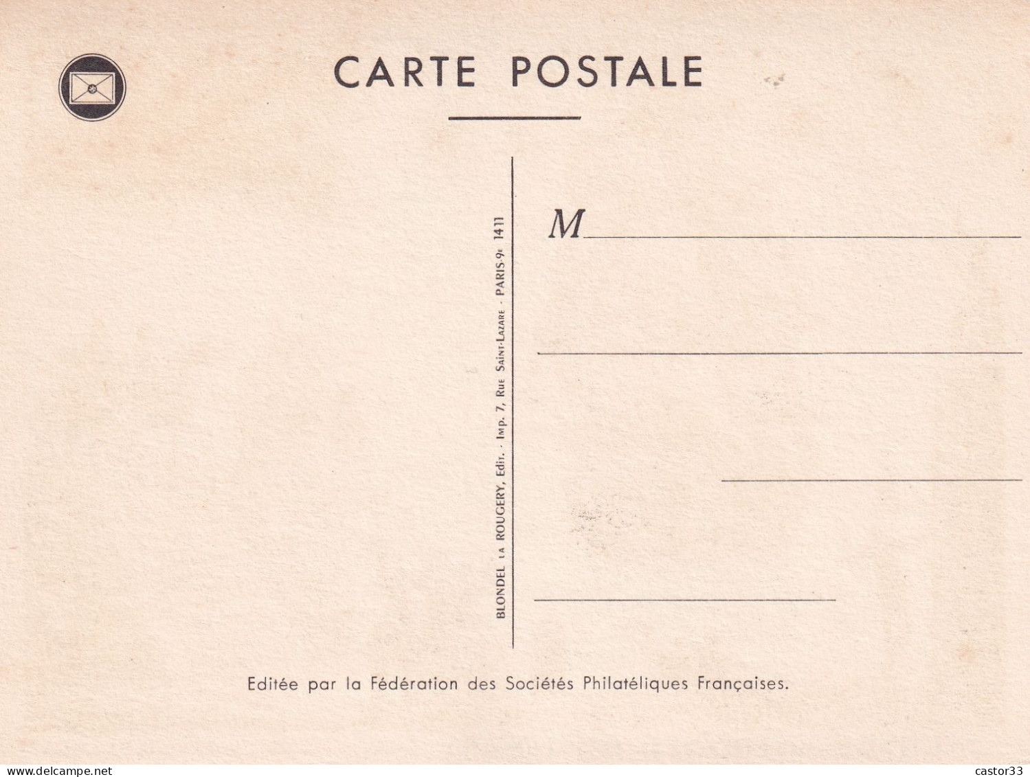 Journée Du Timbre 1957, Le Messager Des îles - Tag Der Briefmarke