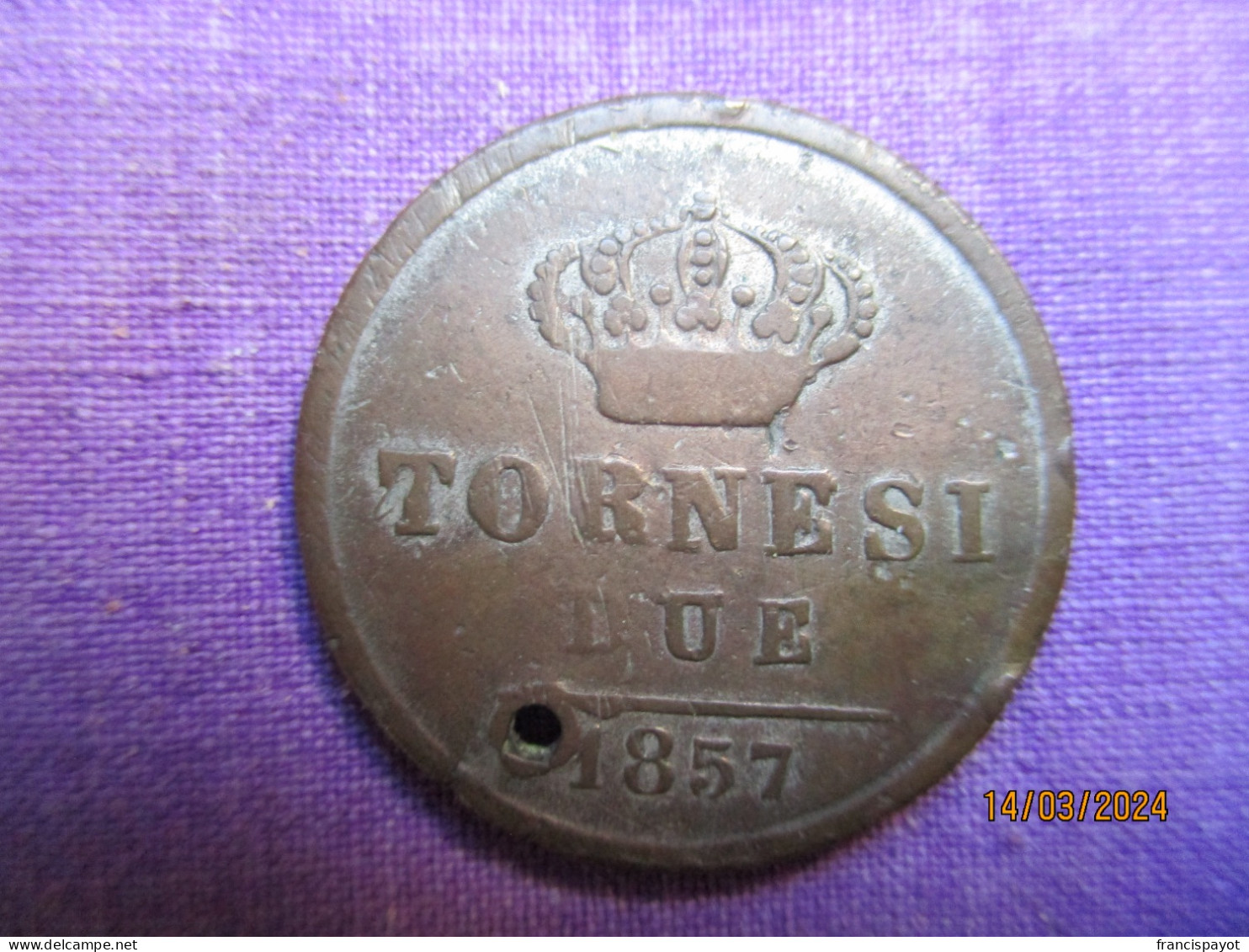 Italy: Napoli Tornesi Due 1857 - Lombardien-Venezia