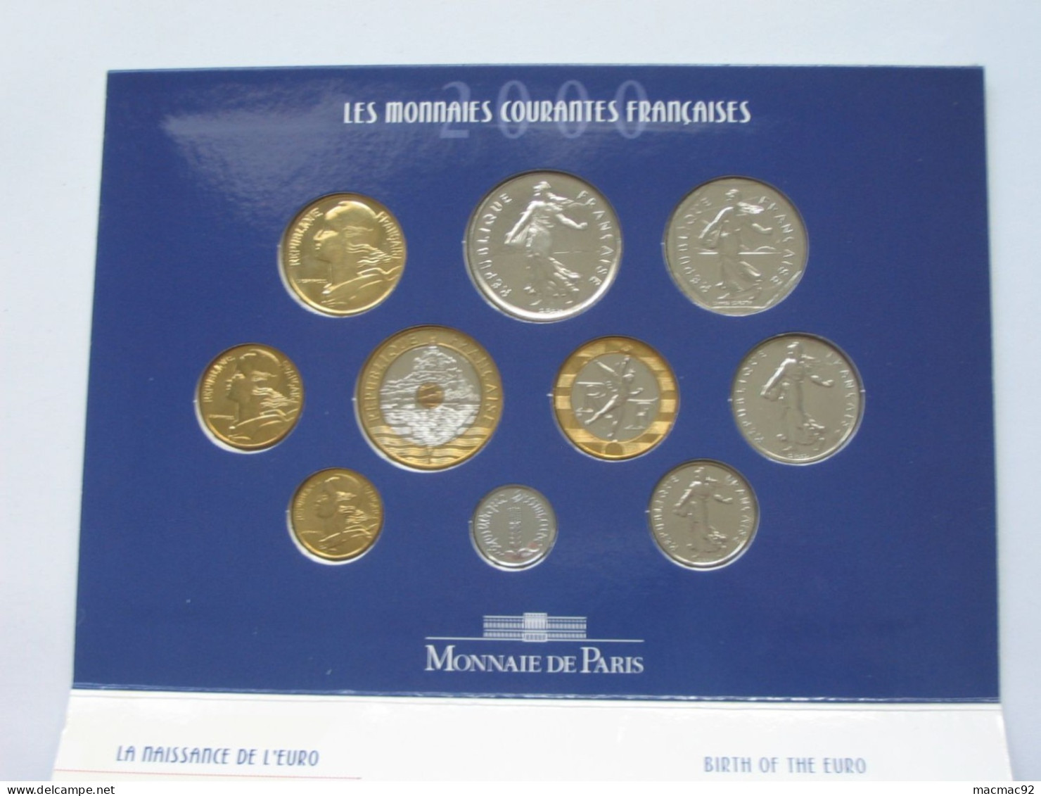 Coffret Serie FLEURS DE COINS 2000  **** EN ACHAT IMMEDIAT   **** - BU, Proofs & Presentation Cases