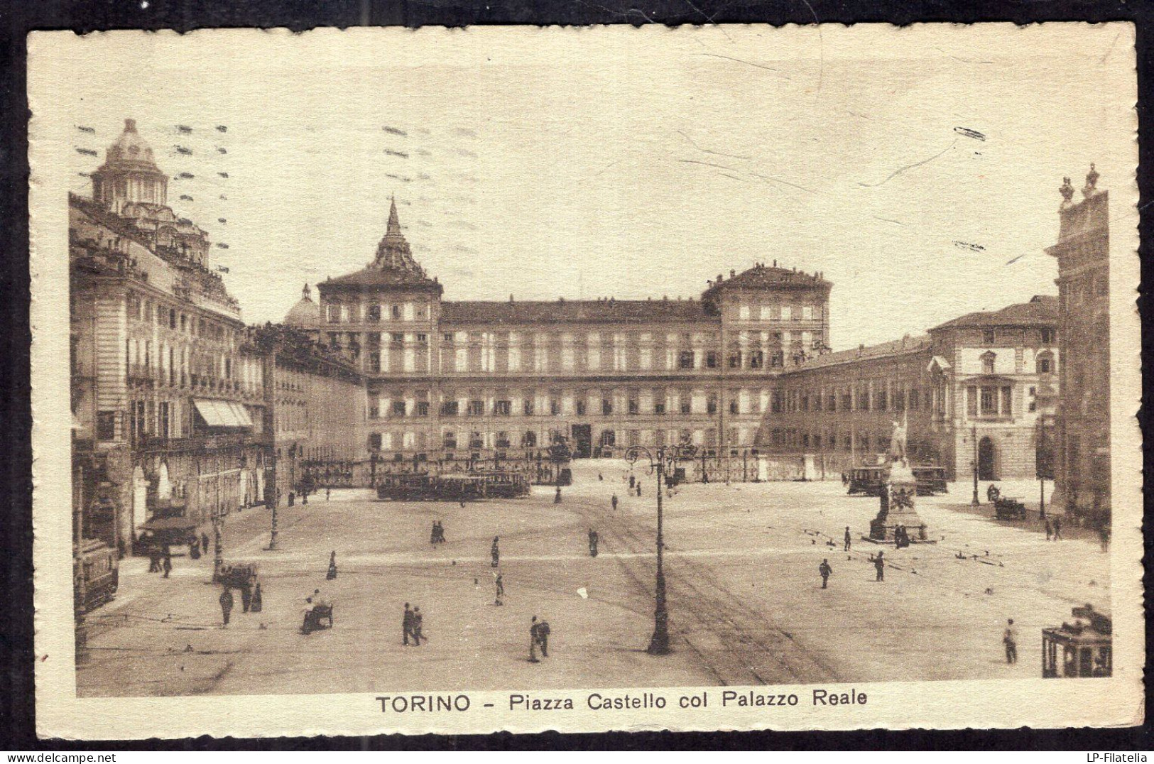 Italy - 1921 - Torino - Piazza Castello Col Palazzo Reale - Lugares Y Plazas