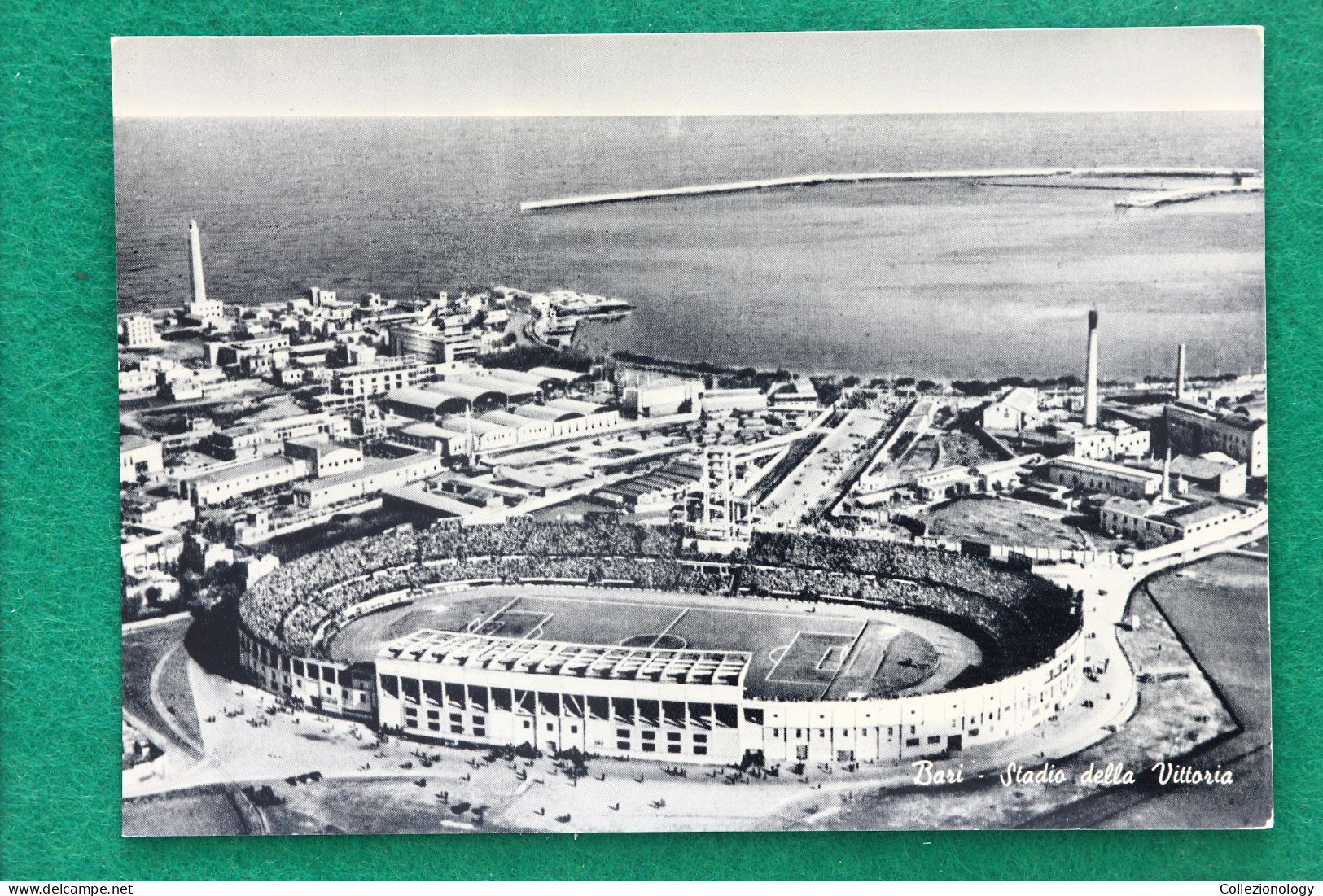 CARTOLINA POSTALE NON VIAGGIATA ANNI 50 BARI  PUGLIA ITALIA STADIO DELLA VITTORIA POSTCARD 0168 - Bari