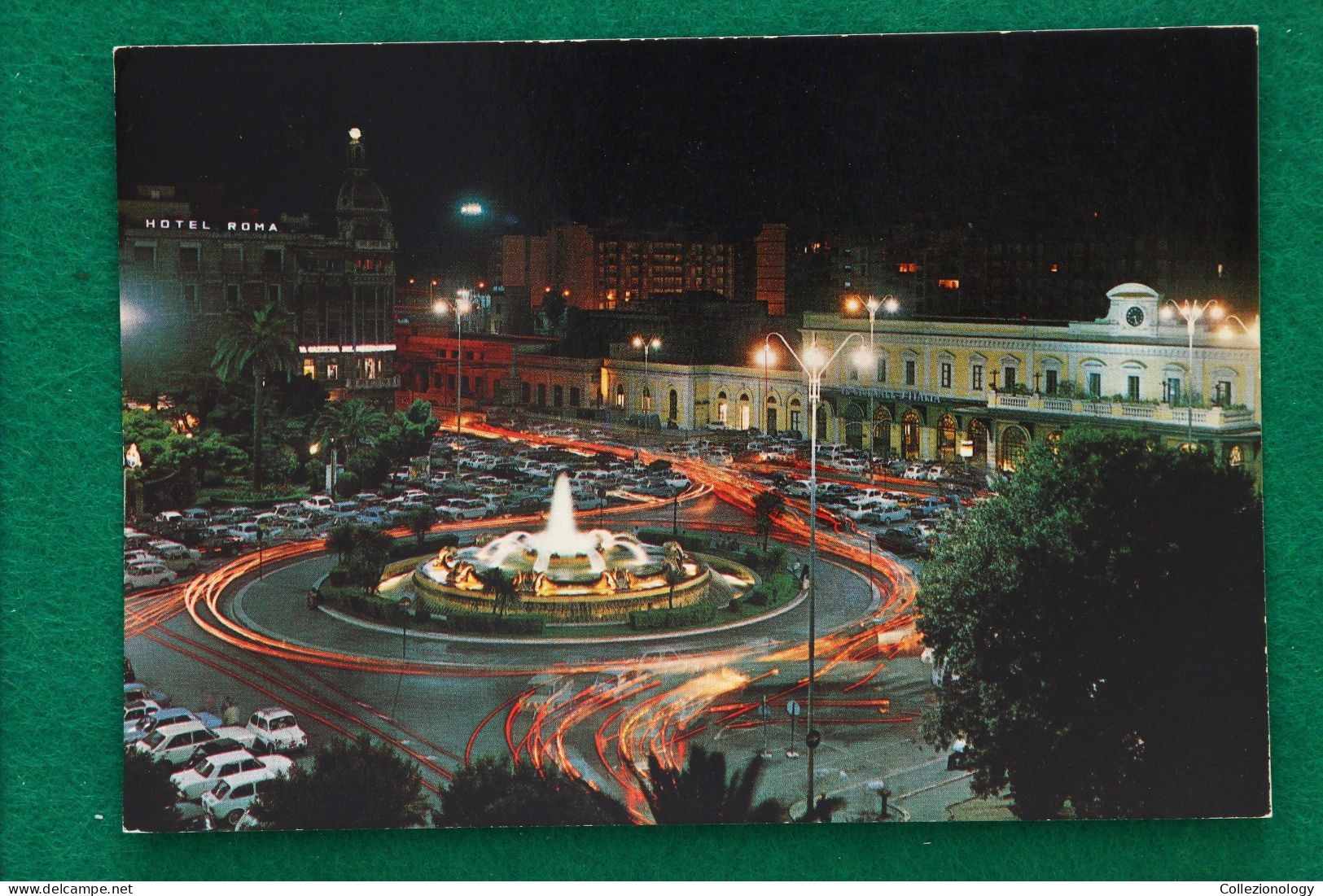 CARTOLINA POSTALE NON VIAGGIATA ANNI 70 BARI  PUGLIA ITALIA PIAZZA ROMA POSTCARD 0173 - Bari