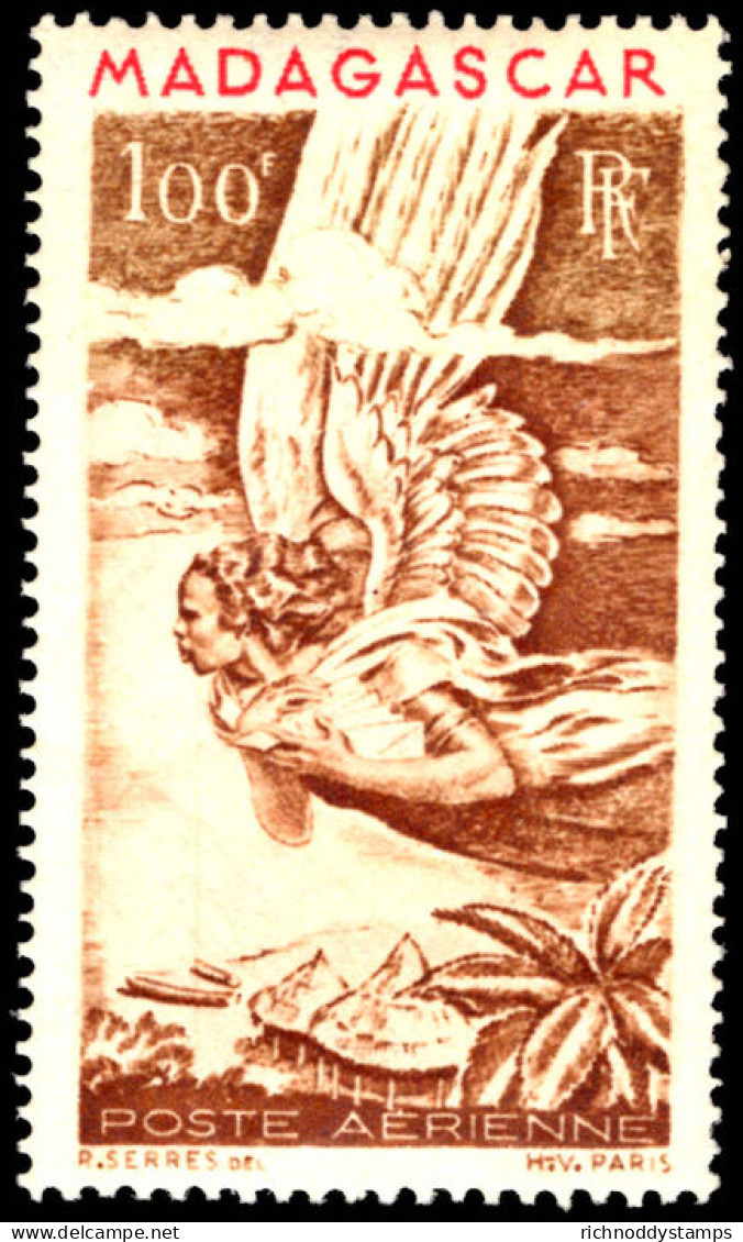 Madagascar 1946 100f Air Unmounted Mint. - Unused Stamps